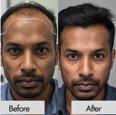 Natural-looking hair transplant for men: See the dramatic difference